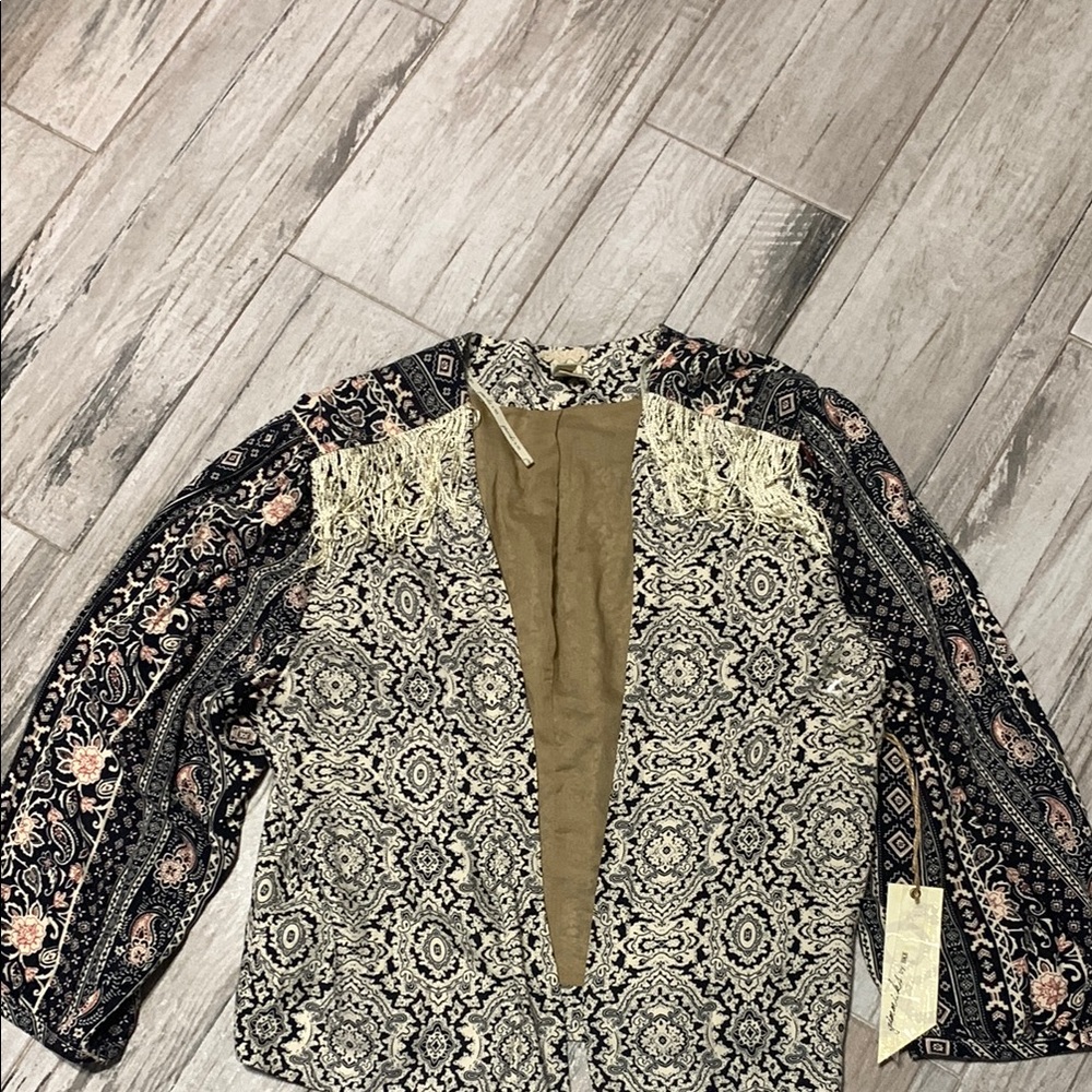 Buckle brand western Jacket with Fringe